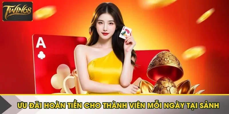 Ưu đãi hoàn tiền cho thành viên mỗi ngày tại sảnh